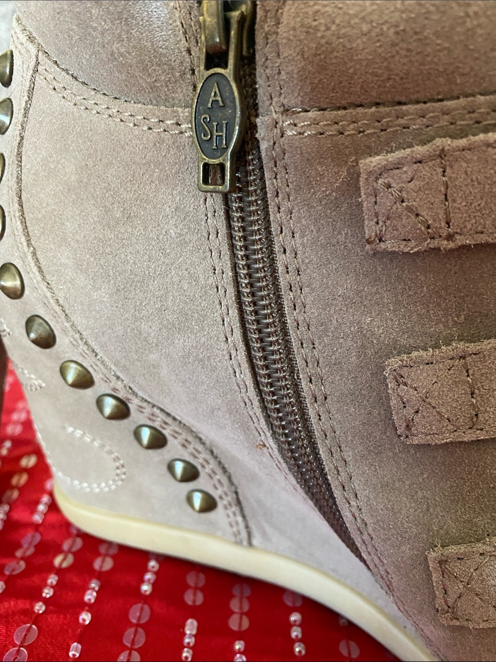 Ash Suede Leather Limited Edition Metal Studded Boots NWOT - Picture 6 of 16
